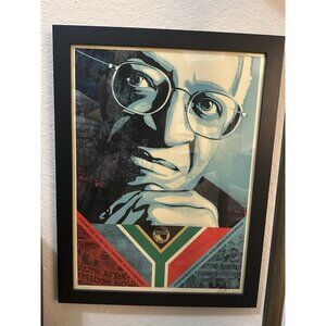 Shepard Fairey Desmond Tutu Signed Numbered 500 Of 550 Lithography 2022